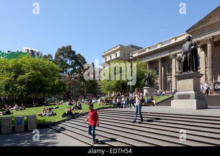 State Library of Victoria in Melbourne, Australia Stock Photo