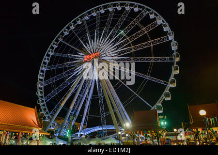 Asiatique Sky ferris wheel, Bangkok, Thailand Stock Photo