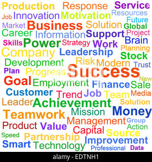 Word cloud business concept Stock Photo