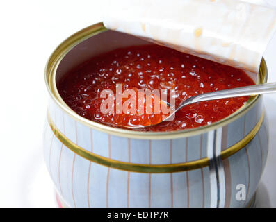 caviar in a tin can Stock Photo