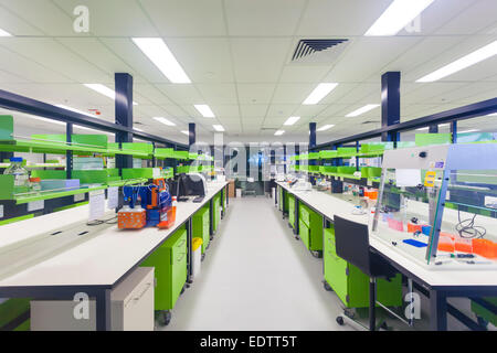 Empty modern medical research laboratory Stock Photo