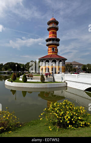 TH00249-00...THAILAND - The Sages Lookout at the Bang Pa-In Summer Palace near Ayutthaya. Stock Photo