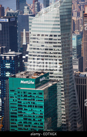 metlife tower, view from empire state building, skyscraper, midtown, manhattan, new york, usa, america Stock Photo