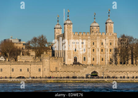 The Tower of London is a historic royal palace and one of London's top tourist attractions Stock Photo