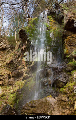 Mallyan Spout waterfall, Goathland, North York Moors, England, UK Stock ...