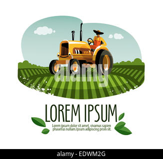 Farm Field vector isolated icon. Agriculture sign Stock Photo - Alamy