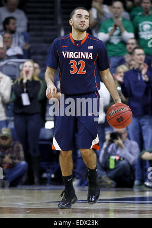 Virginia guard London Perrantes (32) during the NCAA Basketball game ...