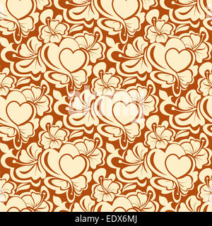 Vector illustration of valentine day seamless texture Stock Photo - Alamy