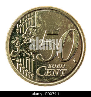 50 Euro cent coin Stock Photo