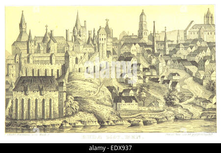 This 1846 illustration from JC381SZAY features Buda, a historical city with a rich architectural and cultural heritage dating back to 1497. It showcases an aspect of the city’s development and historical landscape. Stock Photo