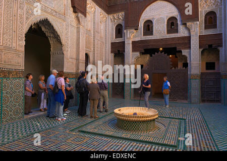 Madrassa Bou Inania, Meknes, Medersa Bou Inania, Morocco, Maghreb, North  Africa Stock Photo
