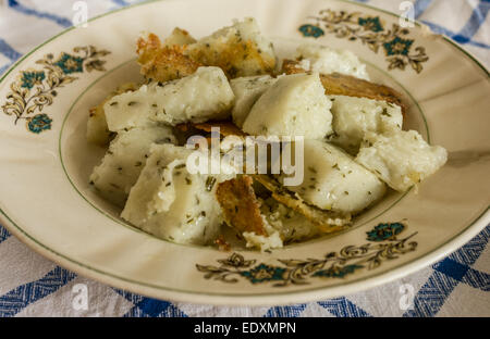 Milho frito, typical food from Madeira Island Stock Photo