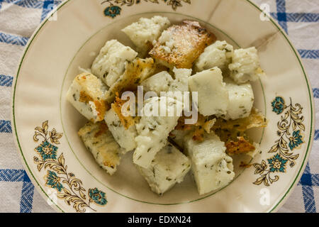 Milho frito, typical food from Madeira Island Stock Photo