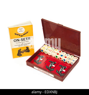 Vintage "ON-SETS" game, the Game of Set Theory Stock Photo