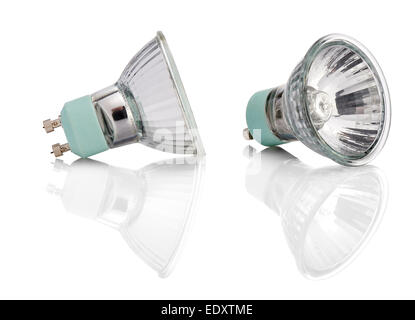 Halogen Lights bulb technology with two path, one for right and one for left side Stock Photo