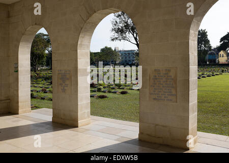 War Cemetery in Kanchanaburi Stock Photo