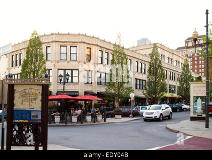 Asheville North Carolina,shopping business district,restored historic ...