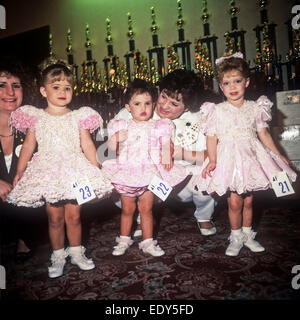 ATLANTA, USA. - OCTOBER 1: American children competes in a beauty pageant, Atlanta, Georgia October 1, 1994. Stock Photo