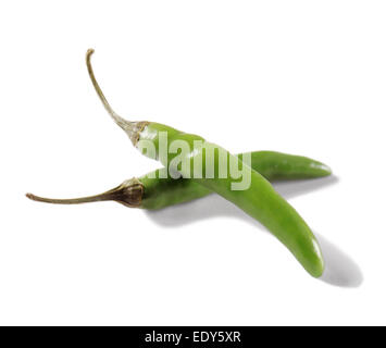 Thai Chili's on white background Stock Photo