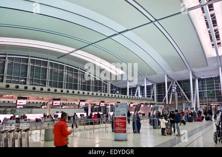 Terminal 1 Air Canada domestic airline departures area at Toronto Pearson International Airport YYZ.  Toronto Airport, Mississauga Ontario Canada Stock Photo