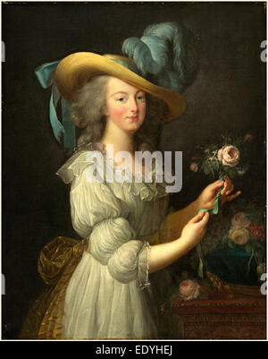 after Elisabeth-Louise Vigée Le Brun, Marie-Antoinette, after 1783, oil on canvas Stock Photo