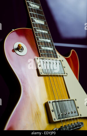 Les Paul electric guitar Stock Photo