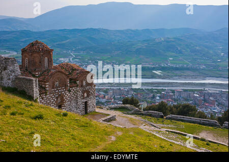 Byzantine church, UNESCO World Heritage Site, Berat, Albania Stock Photo