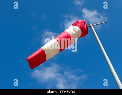 windsock on a sunny windy day Stock Photo