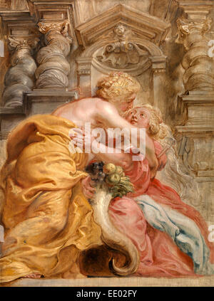 Peace Embracing Plenty Sir Peter Paul Rubens 1577 1640 Flemish Reimagined By Gibon Classic Art With A Modern Reimagined Stock Photo Alamy