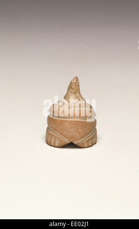 Fragmentary Neolithic Standing Female Figurine; Unknown; Greece, Europe; 6th - 5th millennium B.C.; Terracotta Stock Photo