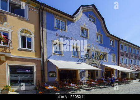 Garmisch-Partenkirchen, Ortsteil Partenkirchen, Ludwigsstrasse, Werdenfels, Bayern, Oberbayern, Deutschland, District Partenkirc Stock Photo