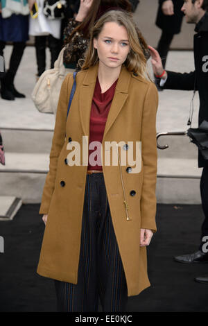 Imogen Waterhouse at the Burberry Prorsum fashion show Stock Photo - Alamy