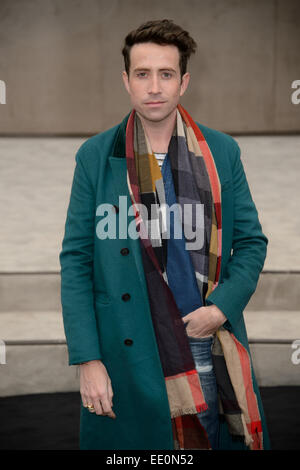 Nick Grimshaw arriving for the Burberry Prorsum fashion show, held at Perks  Field in Kensington Palace Gardens as part of London Collections Men Stock  Photo - Alamy