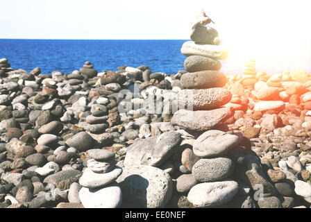 balancing stones Stock Photo