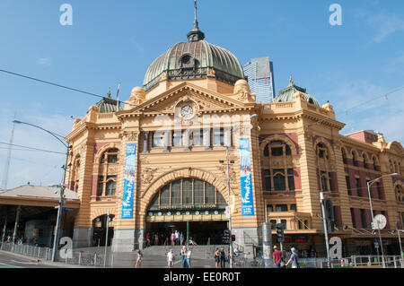 Flinders Street Station Melbourne Australia Stock Photo
