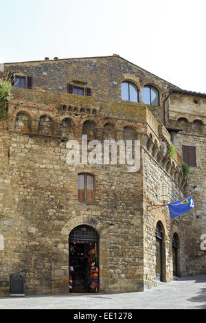 Europa, Italien, Toskana, Altstadt von San Gimignano Stock Photo
