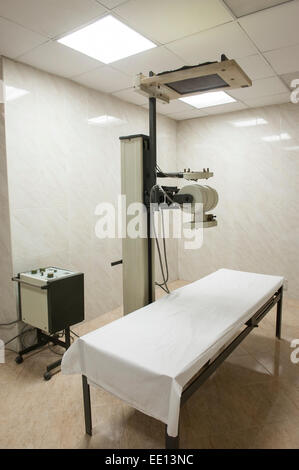 X-ray machine in radiology department of a medical center hospital Stock Photo