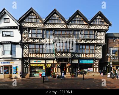 The Ancient High House along Greengate Street in the town centre, Stafford, Staffordshire, England, UK, Western Europe. Stock Photo