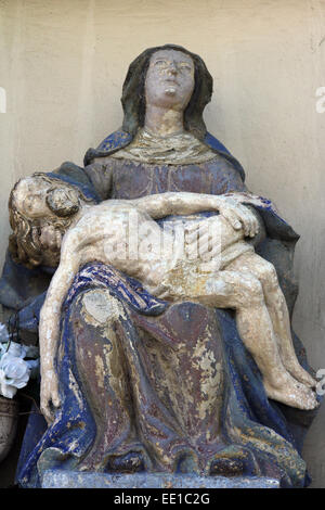 Pieta, parish church of the Assumption of the Blessed Virgin Mary in Tuhelj, Croatia Stock Photo