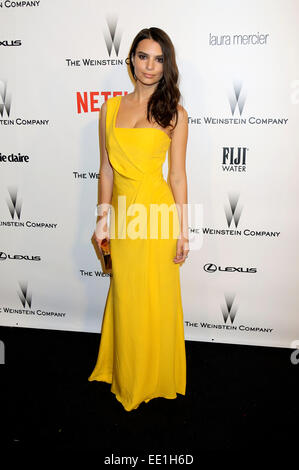 Beverly Hills, California. 11th Jan, 2015. Emily Ratajkowski attending the 2015 Weinstein Company and Netflix Golden Globes After Party at Robinsons May Lot on January 11, 2015 in Beverly Hills, California./picture alliance © dpa/Alamy Live News Stock Photo