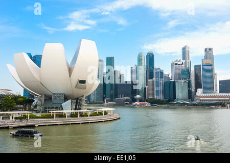 Science Museum and Singapore skyline, Singapore, Southeast Asia, Asia Stock Photo