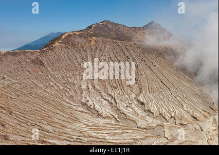Kawah Ijen volcano slope (Ijen crater), Banyuwangi, East Java, Indonesia, Southeast Asia, Asia Stock Photo