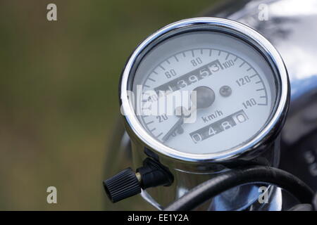Motorcycle speedometer. Stock Photo