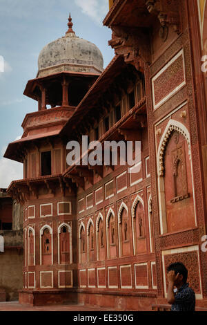 Jahangiri (Janagiri) Mahal inside Agra Fort, Uttar Pradesh, India. Stock Photo