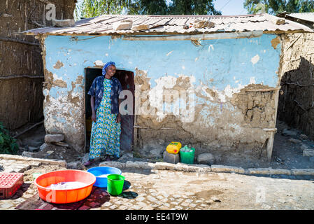 ethiopia street scenes, Mekele or Mekelle, Ethiopia, Africa Stock Photo