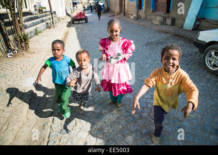 ethiopia street scenes, Mekele or Mekelle, Ethiopia, Africa Stock Photo