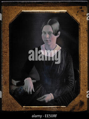 Young Woman, Portrait, Daguerreotype, Circa 1850's Stock Photo