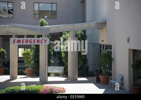 Sharp Memorial Hospital, Emergency Entrance, San Diego, California USA Stock Photo