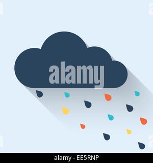 Creative cloud. Abstract vector background Stock Vector