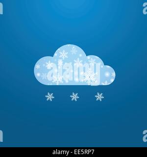 Weather in cloud. Vector. Winter theme Stock Vector